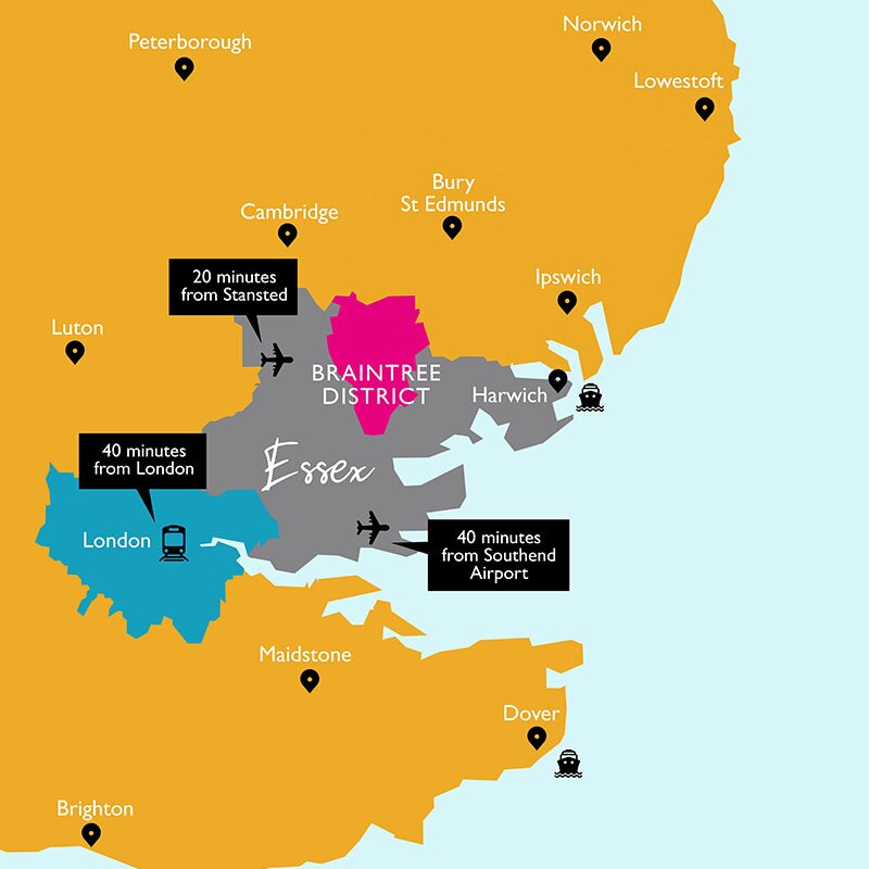 Visit Braintree District Map